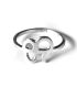 Anillo de plata letra B